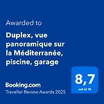 Appartement Duplex, Vue Panoramique Sur La Méditerranée, Piscine, Garage